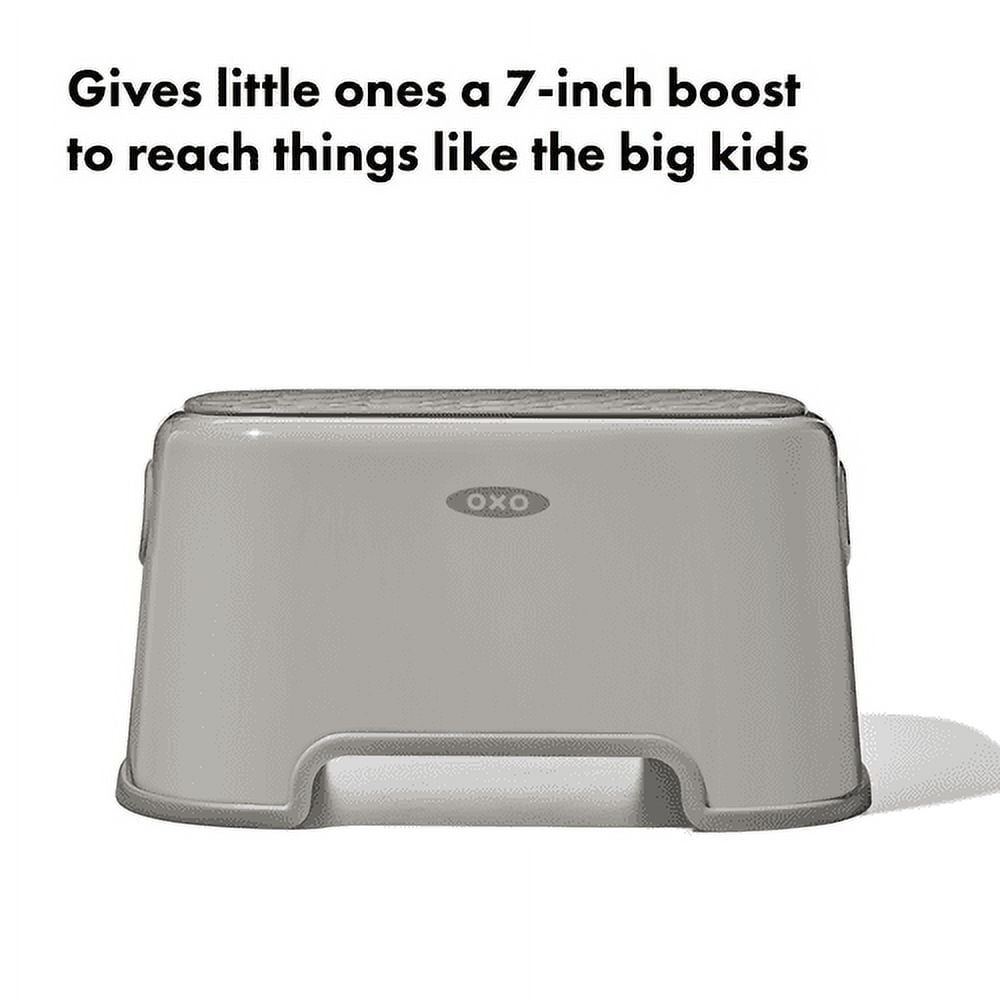 OXO Tot Anti-Slip Step Stool, Drizzle, Supports Up to 200 lbs, Toddler & Kids Use