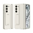 thumbnail image 2 of Dteck Case with Screen Protector for Samsung Galaxy Z Fold 6 5G 2024,Full-Body Hinge Protection Leather+PC Case Shockproof Kickstand Cover for Galaxy Z Fold 6,White, 2 of 8