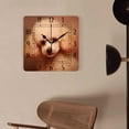 thumbnail image 4 of 14 Inch Wall Clock Battery Operated Square Clock Decorative for Office, Kitchen, Outdoor, Living Room，Toy Puppy Dog Multicolor, 4 of 4