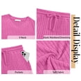 thumbnail image 6 of Fantaslook Womens Pajamas Sets Long Sleeve Shirts and Jogger Pants With Pockets Two Piece Lounge Sets Fall Oufits, 6 of 8
