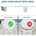 thumbnail image 2 of Ourlova Ultra Slim Non-Electric Bidet Toilet Attachment, Self-Cleaning, Dual Nozzle, Front/Rear Wash, 2 of 6
