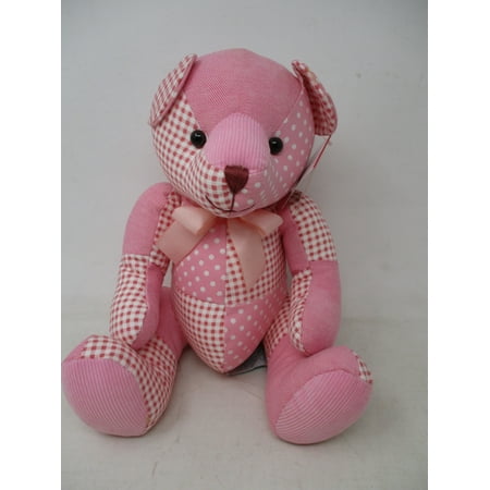 RUSS Denimal Pink Denim Bear 10.5 Inches