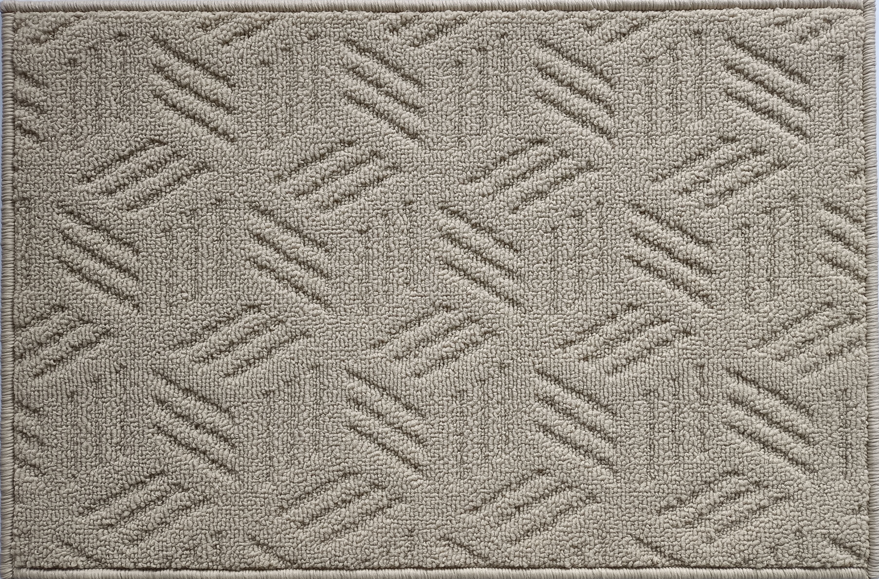Mainstays Solid High Low Loop Kitchen Mat 18in x 27in Papyrus Beige