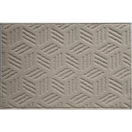 Mainstays Solid High Low Loop Kitchen Mat 18in x 27in Papyrus Beige