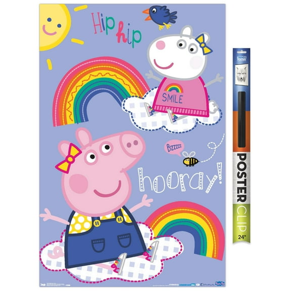 Peppa Pig - Hooray Wall Poster, 22.375" x 34"