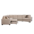 thumbnail image 3 of 149" Oversized Sectional Sofa, Modern Large Upholstered U-Shape Sectional Sofa with Storage Bench, Extra Wide Chaise Lounge Couch for Home Bedroom, Apartment, Dorm, Office, Beige, 3 of 9
