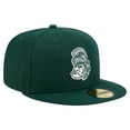 thumbnail image 3 of Men's New Era Green Michigan State Spartans Vault 59FIFTY Fitted Hat, 3 of 6