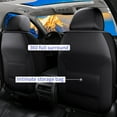 thumbnail image 2 of DIKSOAKR Seat Covers Fit Toyota Corolla/Corolla iM 2007-2019 Car Seat Cover 5-seat Faux Leather Full Set Compatible Airbag (Black), 2 of 5