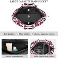thumbnail image 3 of 22 Inch Oversized Travel Bag Lightweight Canvas Weekender Duffel with Multi Pockets, Animal Print, 3 of 5