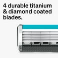 thumbnail image 4 of Schick Quattro Titanium Razor Blade Refills, 8ct, Men's Razor Refills, 4 of 9