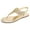 GOLD, variant on Women Rhinestone Sandals Summer Flat Sandal Ankle Strap Shoes Casual Beach Shoes