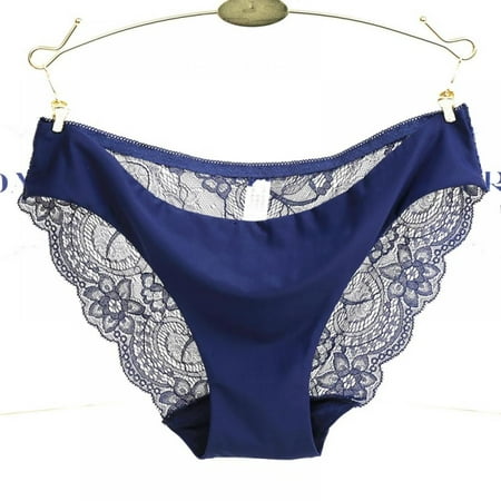 Women s Sexy Lace Panties Bikini Panty Seamless Cotton Breathable Panty Hollow Briefs Half Back Coverage Panties Girls Underwear