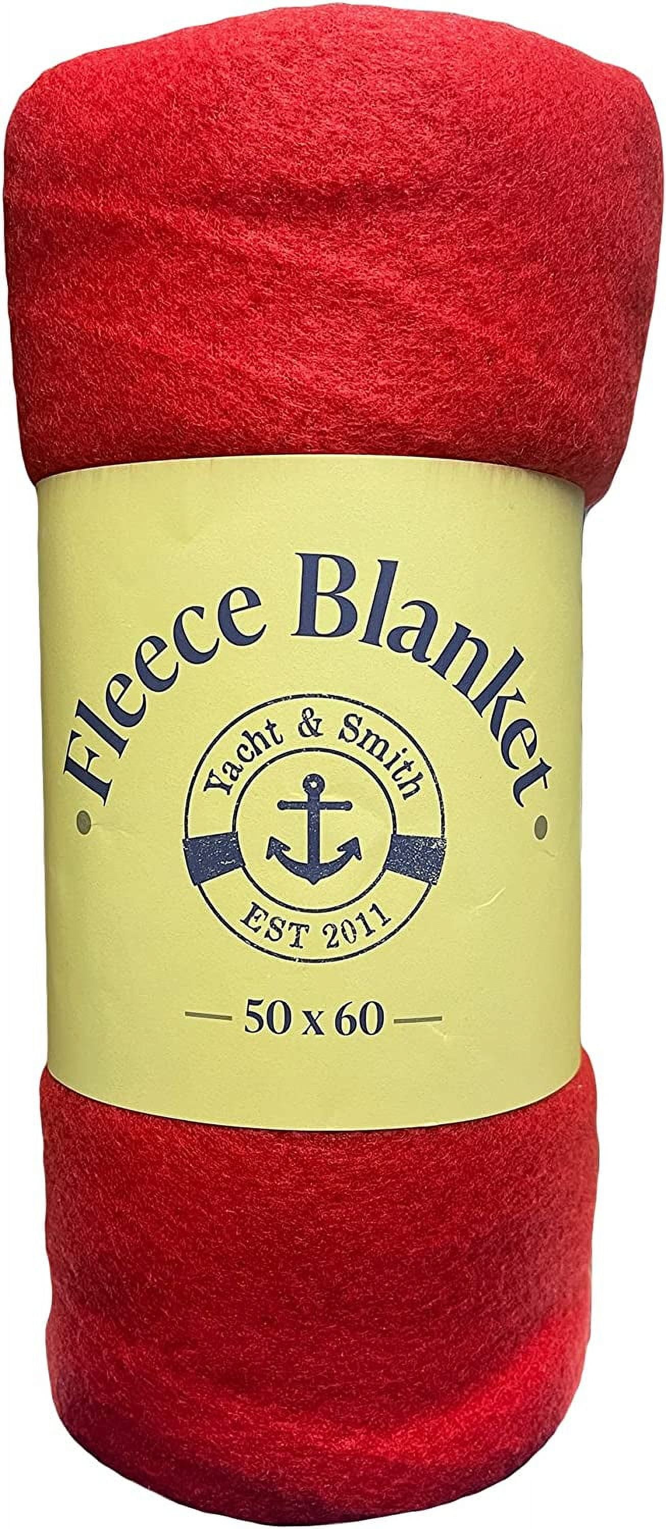 Yacht & Smith Soft Fleece Blankets 50 X 60, Lightweight, Cozy Warm Throws Dark Colorful Blanket Sofa Travel Outdoor, Wholesale