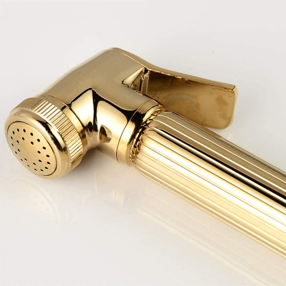 Bidet Sprayer Faucet Set with Cold Water Brass Handheld Toilet Bidet Attachment Pressure Sprayer Wall Mount Single Handle Bidet Spray Set for Personal Hygiene,Antique