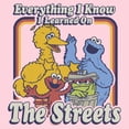 thumbnail image 2 of Junior's Sesame Street Everything I Know I Learned on the Streets  Graphic T-Shirt, 2 of 4