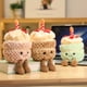 thumbnail image 2 of Kawaii-juguete de peluche para niñas, simulación de postre, pastel de cumpleaños, peluche suave, sonrisa, pastel de fresa, muñeca creativa para niños zhangyuxiang LED, 2 of 2