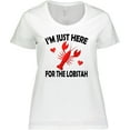 thumbnail image 3 of Inktastic Just Here for the Lobster Women's Plus Size T-Shirt, 3 of 5
