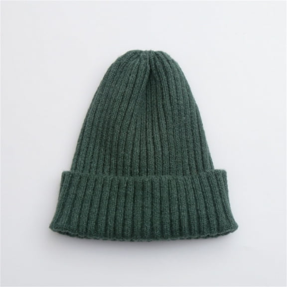 Tittly Winter Hats Beanie Women's Autumn And Winter New Versatile Casual Knitted Woolen Hat Skull Caps Hats for Women Black M