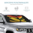 thumbnail image 4 of Car Windshield Sunshade, Abstract Diagram of Different Teams Pattern Sunshade Blocks Heat and Sun's UV rays,Medium, 4 of 9