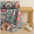 thumbnail image 4 of Soimoi Cotton Cambric Fabric - Patchwork Print - Green - 56" Wide, Soft Lightweight Fabric by 2 Yard for Kurtas, Dresses, Baby Clothes, Linings, Quilting & Embroidery Base, 4 of 6