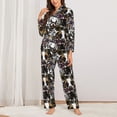 thumbnail image 2 of Balery Cute Dogs Puppy2 Conjunto de Pijama con Estampado para Mujer, Conjunto de Dos Piezas con Manga Larga, Ropa de Dormir Suave con Bolsillos, Pijamas Cómodos-Medium, 2 of 7