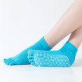 thumbnail image 1 of Calcetines de yoga con punta abierta y espalda abierta, profesionales, dispensados para mujeres, calcetines de cinco dedos para yoga, calcetines con dedos, 1 of 5