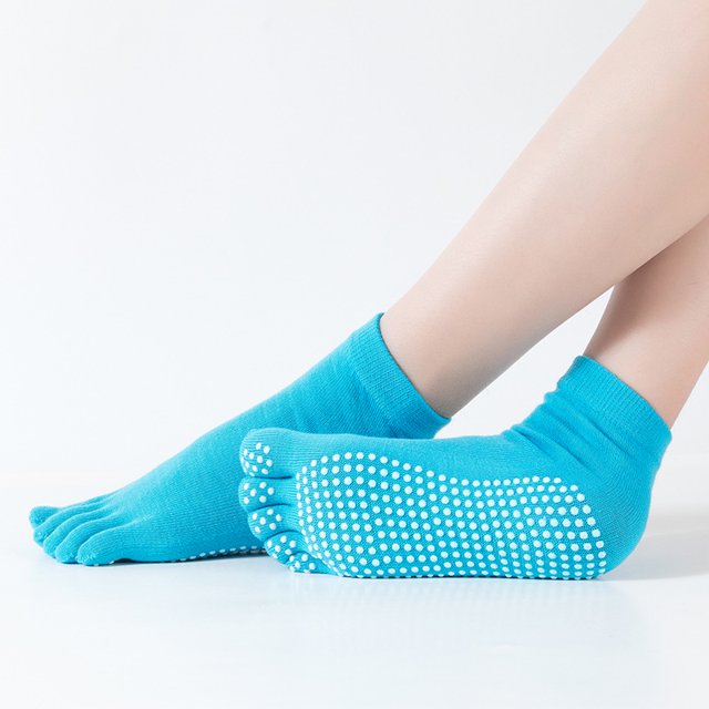 Calcetines de yoga con punta abierta y espalda abierta, profesionales, dispensados para mujeres, calcetines de cinco dedos para yoga, calcetines con dedos