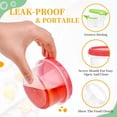 thumbnail image 2 of EcoNesxp Freezer and Dishwasher Safe Reusable Small Freezer Containers 8 Ounces Plastic Food Storage Containers with Screw-On Caps Set, 2 of 5