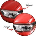 thumbnail image 4 of TINKI for Toyot@ Tacoma 2015 2016 2017 2018 2019 2020 2021 2022 2023 3D Sticker Soft Carbon Fiber Front Headlight Eyebrow Decoration Cover Trim Sticker, 4 of 14