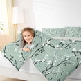 thumbnail image 3 of Erosebridal Traditional Flower Twin Comforter Sets for Girls, Floral Theme Bedding Set, Gray Reversible, 2pcs, 3 of 6