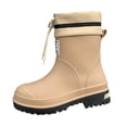 thumbnail image 3 of Bunblic Bottes de Pluie pour Femmes Chaussures de Jardin Résistantes à l'Eau Portatives Antidérapantes Bottes de Pluie Chaussures de Pluie pour Randonnée Camping Backpacking Extérieur m, 3 of 8