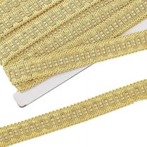 12.6 Yards 7/8" Wide Vintage Braid Trim Golden Sewing Polyester Fabric Trim Gimp Braid Trim Upholstery Trim for DIY Crafts Costume Clothes Curtain Decoration Festival Gifts
