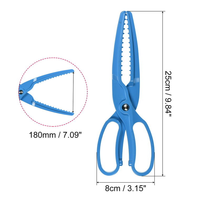 Uxcell Plastic Fishing Grip Pliers Fish Tackle Grabber with Widened  Serration Design, Blue 2 Pack