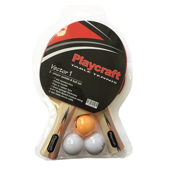 Playcraft Vector 1 2-Player Table Tennis Racket Set