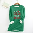 thumbnail image 1 of Qertyioot 2024 Womens Spring Winter Shirt Fall/ Oversized Printed Top With Thickened And Plush Insulation And A Snug Base Valentine's Day Tops, 1 of 3