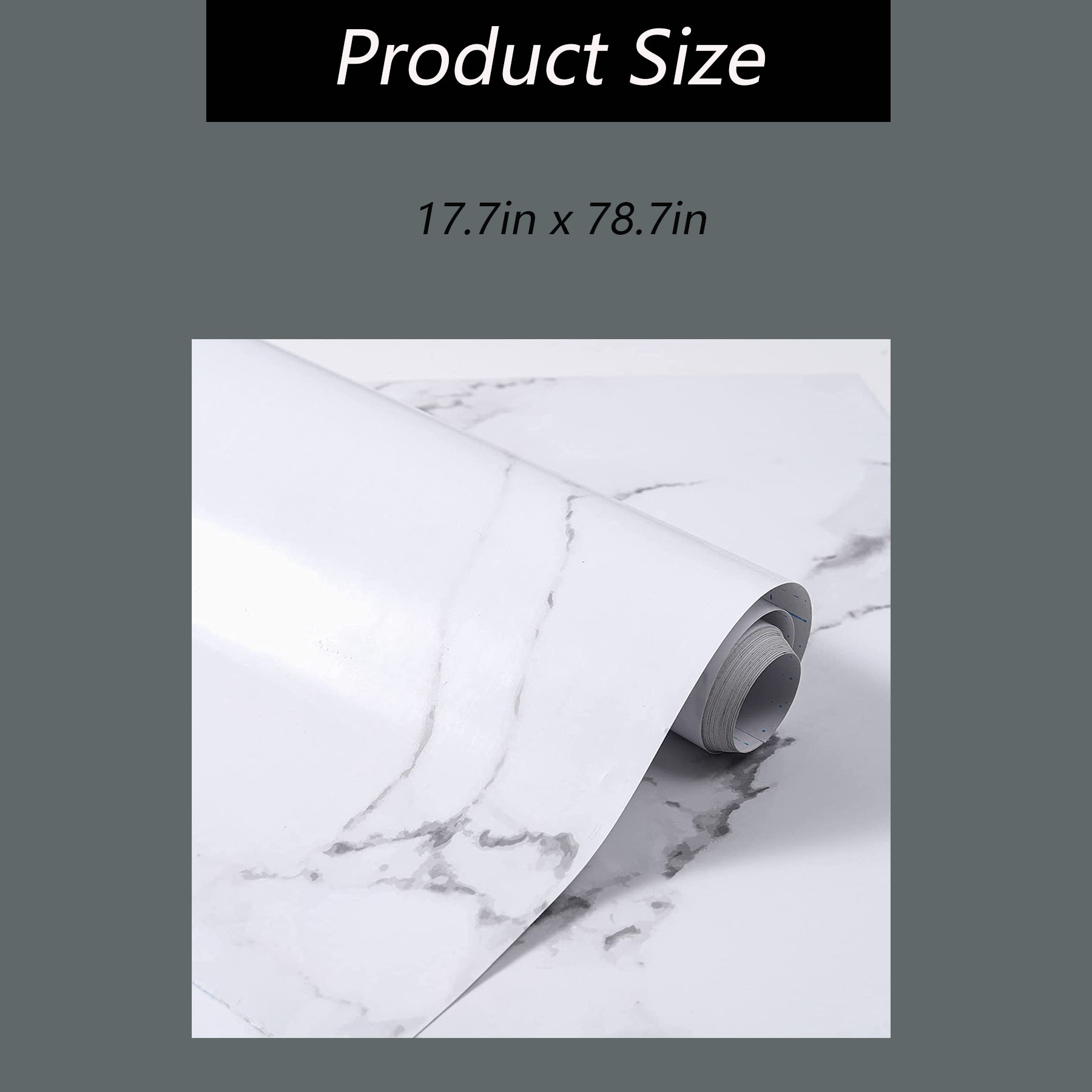 Peel and Stick Wallpaper Marble Vinyl Wrap Countertop Self Adhesive