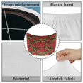 thumbnail image 6 of Uorisanigo Car Hood Cover Stretchable Elastic Polyester Covers, 59.05"x39.37", Women Men Automotive Exterior Accessories Christmas Poinsettia Car Hood Cover with Elastic Band, 6 of 7