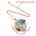 thumbnail image 3 of Tree of Life Heart Necklace Natural Crystal Wire Wrapped Quartz Stone Pendant, 3 of 9