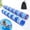 B-Marine/Animals, variant on 2 Pack Large Soft Fabric Inflatable Pool Noodle Floats, Quick Dry High Buoyancy Water Floating Sticks with Portable Storage Bag, Flamingo & Turtle Print Float for Pool Beach Party Leisure