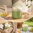 thumbnail image 7 of 44 Oz Insulated Lunch Box, 1.3L Stainless Steel Multilayer Thermal Food Container for Office, School, Travel and Outdoor Meals, 7 of 7