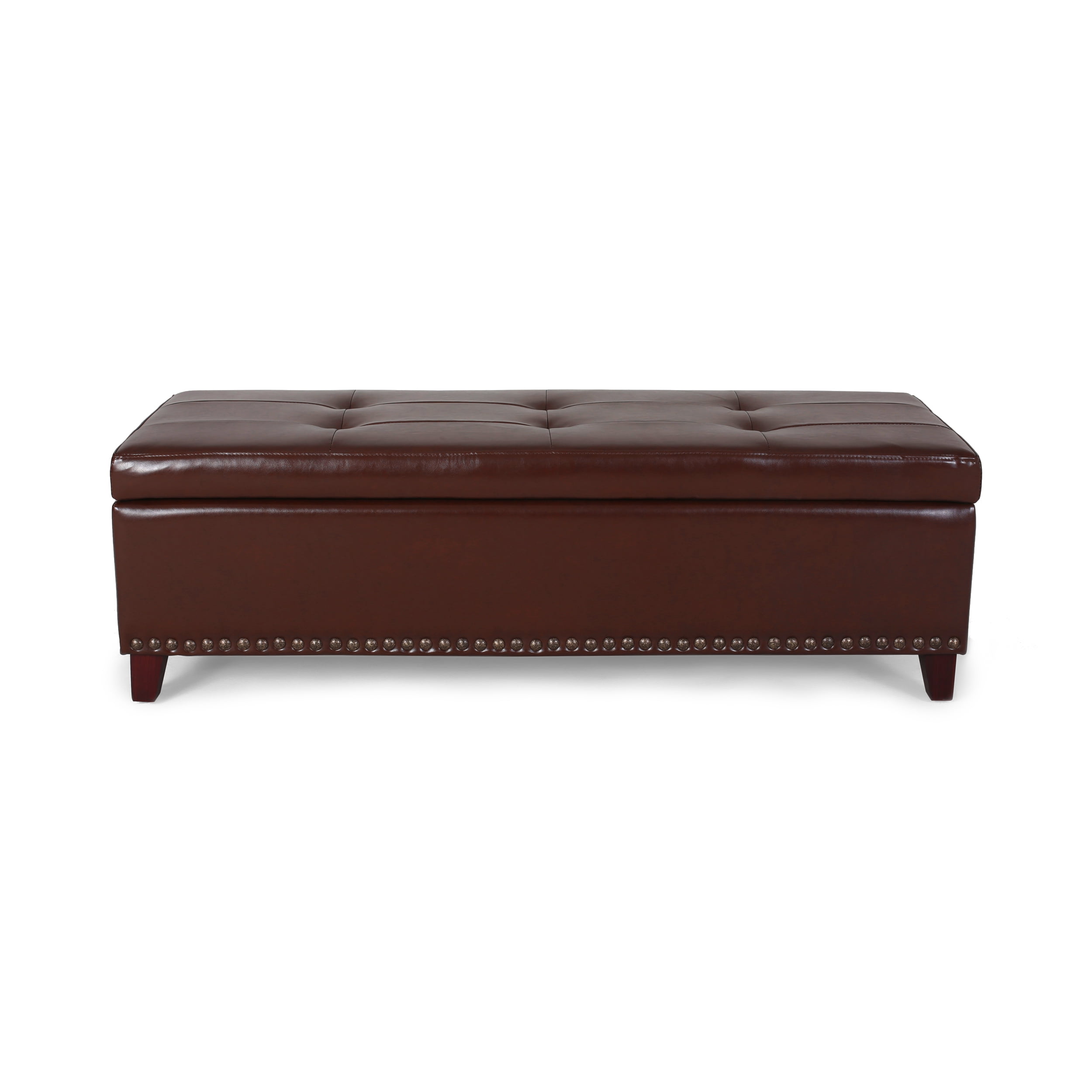 Noble House Mitchell Lift Top Ottoman, Brown