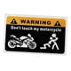 thumbnail image 3 of Sticker de carro,No toques mi pegatina para coche de motocicleta,Pegatinas para coche,pegatinas para hombre,motocicleta,Divertidas pegatinas para coche para adultos,pegatinas para ventanillas, 3 of 9