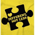 thumbnail image 2 of Different Not Less Autism Puzzle Plus Size Crewneck Graphic Tee Shirt Brisco Brands 5X, 2 of 4