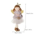 thumbnail image 3 of Zhourta Christmas Plush Angel Ornament with Headband Adorable Holiday Decor for Trees Gifts and Home Perfect for Festive Celebrations and Seasonal Decor, 3 of 7
