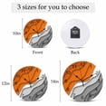 thumbnail image 6 of Wall Clock Fall Orange Grey Modern Geometric Clocks PVC Silent Non-Ticking Battery Operated Decorative Abstract Ombre Round Clock for Home Living Room Kitchen Bedroom Office Wall Decor 14 Inch, 6 of 9