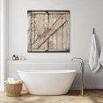 thumbnail image 3 of Farmhouse Wood Grain Wall Art Painting on Canvas, Vintage Country Barn Gate Brown Canvas Art Home Prints Wall Art Framed Modern Artwork for Living Room Bedroom Wall Decor 12x12in, 3 of 9