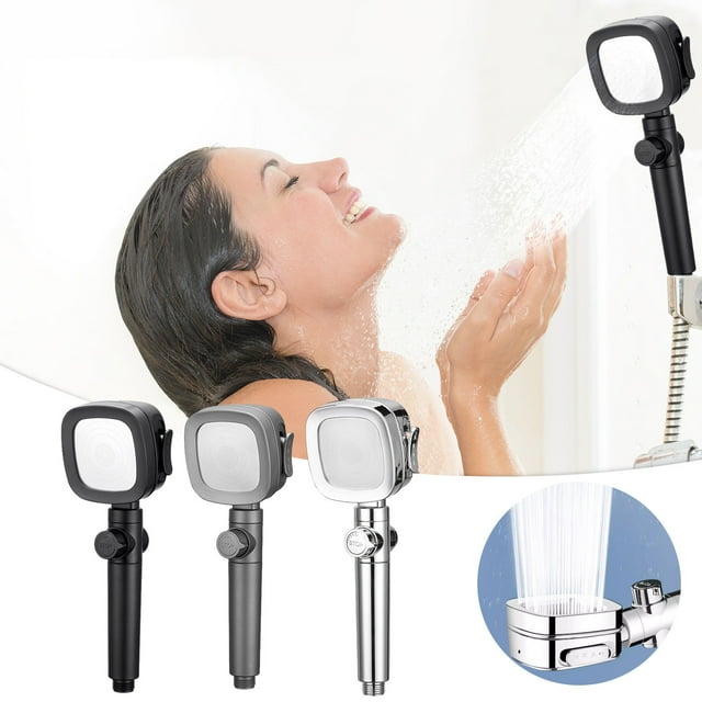 Vaidha Turbo Shower Head Home Bath Shower Nozzle Water Heater Filter Shower ,4 Bathing Modes, One Pressurised Water Stop Function Shower Head.