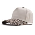 thumbnail image 6 of Lumistal Baseball Caps Trucker Hat Retro Leopard Print Contrast Brim Baseball Cap Adjustable Hat For Women Men Sun Hat For Summer Outdoor Sports Sun Hats for Women Khaki One Size, 6 of 7