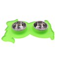 thumbnail image 2 of Sin Derrames Y Antideslizante para Mascotas, Doble Tazón, Perro, Gato, Comida, Alimentador de Salvador Cuenco de alimentación para mascotas, 2 of 9
