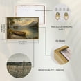 thumbnail image 7 of Lake Scenery Boat Artwork Horizontal Canvas Wall Art with Lightweight Foam Frame - Durable and Ready to Hang, Modern Decorative Print for Living Room, Bedroom, Or Office, 7 of 7